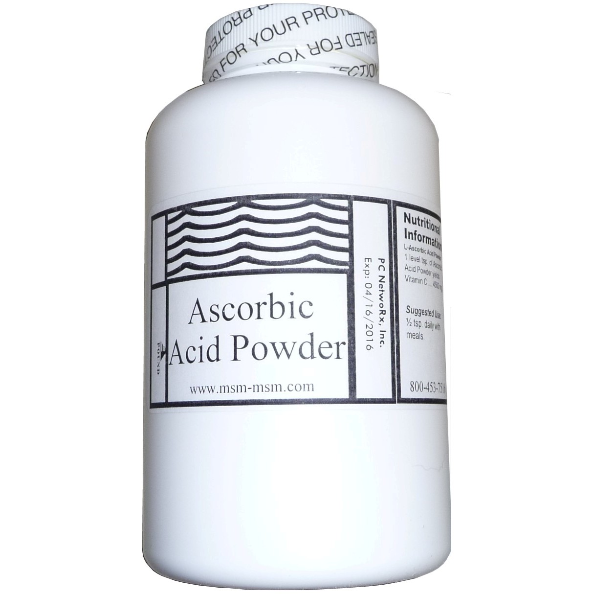  1 lb Bottle Ascorbic Acid Powder